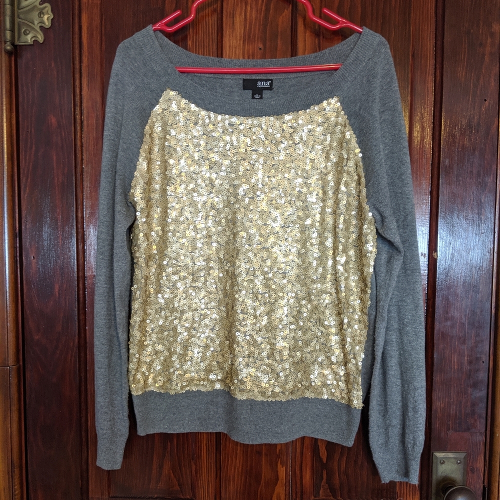 A.n.a sequin sweater